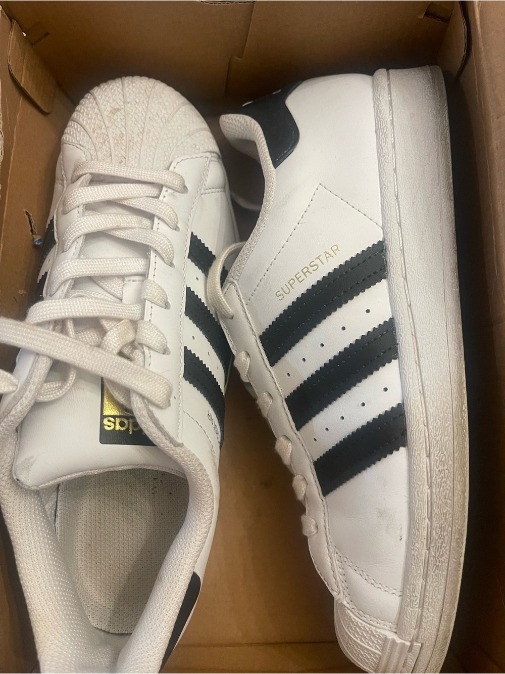 adidas Superstar Sneakers - White & Black
